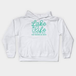 Lake Life Cuz' Beaches Be Salty Funny Kids Hoodie